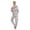 A-Grey1683, variant on XIAOCHA Women Cow Print Onesie Hooded Zip Jumpsuit Sleepwear