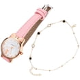 thumbnail image 4 of 1 juego de reloj y pulsera para mujer, reloj de dibujos animados, reloj de pulsera de moda, brazalete con decoraciones para damas, 4 of 6