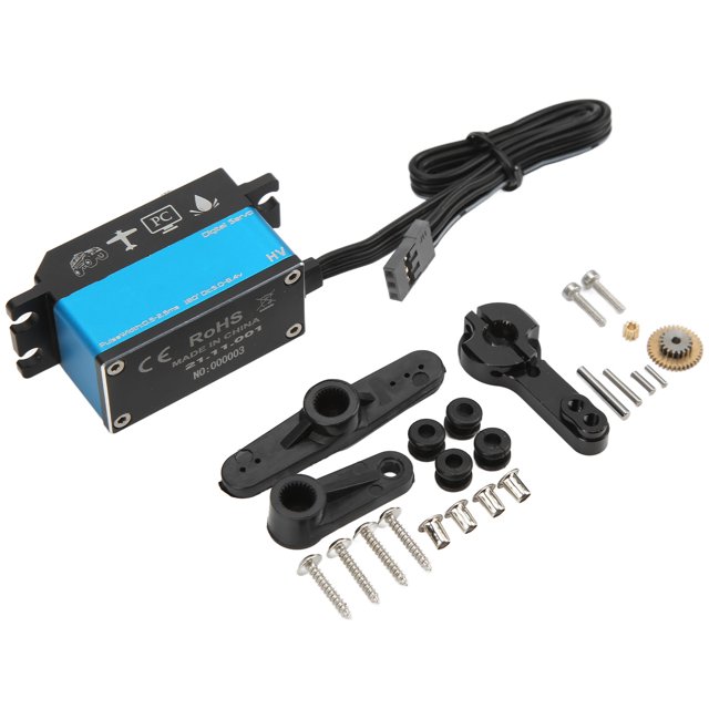RC Motor Servo, 10KG RC Digital Servo Alta eficiencia Anti interferencia Respuesta rápida para 1/8 1/10 RC Car ANGGREK HA2720