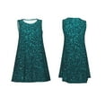 thumbnail image 7 of Sikiie Navy blue sparkling Print Women's Sleeveless Dress with Pockets Round Neck Sundress, Suitable for Daily, Office, Vacation Summer Wear, 7 of 7