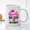thumbnail image 3 of CafePress - Queens Are Born In OCTOBER Mugs - 11 oz Ceramic Mug - Novelty Coffee Tea Cup, 3 of 4