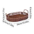 thumbnail image 2 of Woven Storage Basket with Handles — Versatile Plastic Fruit, Snack, and Bathroom Organizer for Home, Kitchen, and Office Decor, 2 of 5