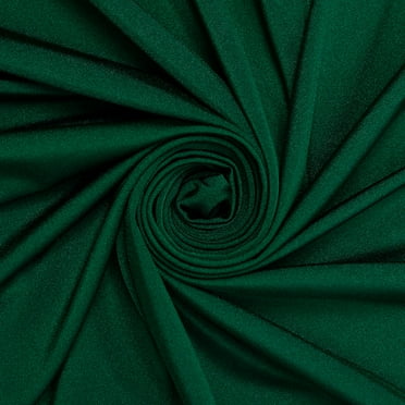 Shiny Milliskin Nylon Spandex Fabric 4 Way Stretch 58" wide Sold By The Yard Many Colors (Hunter Green)