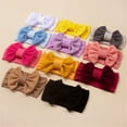 thumbnail image 4 of EnJoCho Toddler Baby Boys Girls Stretch Solid Bowknot Hairband Soft Headband Kids Casual Fashion Headwear Accessories, 4 of 4