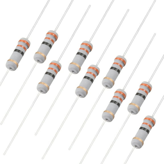 50pcs 2W 33 Ohm Carbon Film Resistor 5% Tolerance 4 Color Bands
