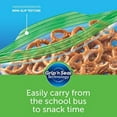 thumbnail image 4 of Ziploc Snack Bags Grip 'n Seal Tab Double Zipper Green Tab Clear Plastic 40 Count, 3 Pack, 4 of 6