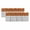 Gray burnt orange, variant on 2 Pack Valances for Windows, Grey Chevron Window Valances for Living Room/Bedroom/Bathroom, Geometric Ocean Abstract Wavy Striped White Light Filtering Kitchen Curtain Valance 42"W x12" L