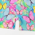 thumbnail image 5 of 3-10T Girls Gymnastics Leotards Toddler Kids Athletic Dancewear Butterfly Print Dance Unitards With Scrunchie, 5 of 7