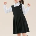 thumbnail image 2 of ameIAEA Girls School Uniform Sleeveless Pleated Dress Summer Spring Casual A-Line Tank Dresses, 2 of 3