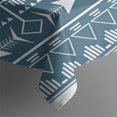 thumbnail image 3 of Blue Geometric Triangle Arrow Pattern Rectangle Tablecloth 60"x84",Waterproof Polyester Rectangle Table Cloth, Wipeable Spillproof Polyester Tablecloth for Dining, Camping, Indoor and Outdoor, 3 of 5