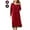 D-Red, variant on Loritta Plus Size Nightgowns for Women House Dress Long Sleeve Loungewear Moomoo Nightgowns Sleepwear, XL-5XL
