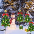 thumbnail image 6 of 2pcs 20 LEDs Outdoor Solar Christmas Tree Light with 2V 100mAh Solar Panel 2 Modes IP65 Waterproof Auto On/off Solar Garden Lights, 6 of 9