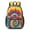 Red and Yellow, variant on Blue and Black Tie Dye Pattern 17" School Backpacks for Teens,Waterproof Oxford Fabric,S-Shape Padded Straps for School,Travel,Hiking,Camping