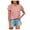 Pink, variant on Scyoekwg Summer Trendy Womens Short Sleeve T Shirts Classic Solid Color Loose Comfy Blouse Going Out Tops Casual Tshirt V-Neck Crochet Lace Trim Pompoms Shirts Cute Tops (Blue,XXL)