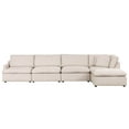 thumbnail image 1 of Urban Cali Long Beach Canapé Sectionnel Modulaire en L avec Ottoman, Axel Beige, 1 of 36
