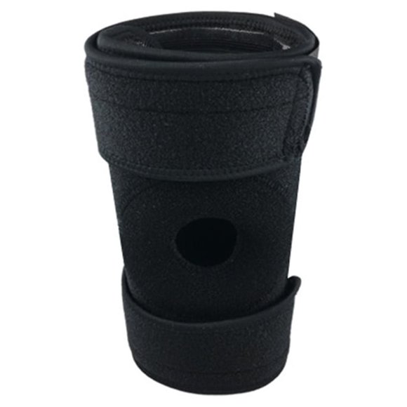 Advancent Rodillera de goma SBR transpirable ajustable con 4 resortes comprimidos estabilizador de rótula abierta rodilla deportiva Accesorios para máquinas de ejercicios