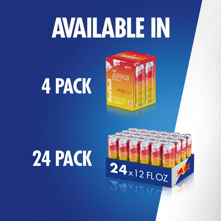 RedBull 75本 Red Bull Apple Edition Energy Drink, Fuji Apple, 12 fl. oz., 6 x 4
