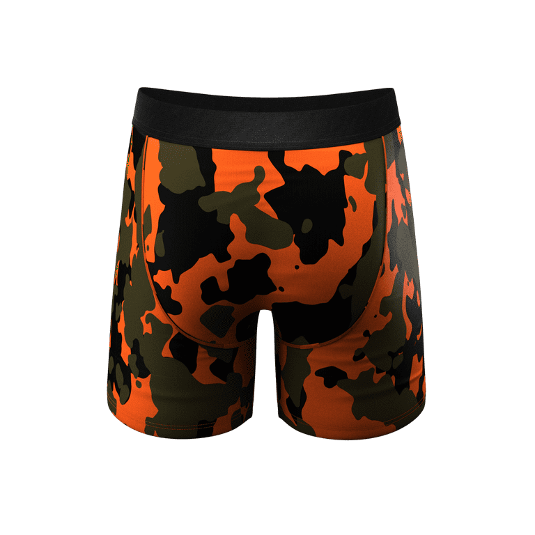 The Bambi Bunchers - Shinesty Orange Camo Deer Ball Hammock Pouch Underwear  4X