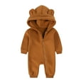 thumbnail image 5 of GZEFJRQM Boys Sweatsuit Size 14-16 Boys Burgundy Suit 18 Month Onesies Boy Baby Boys' Overalls Baby Shower Gifts 2t Boy Clothes 10/12 Girls Clothes, Brown 0-3 Months, 5 of 5