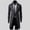Gray, variant on Patlollav Winter Coats Mens Slim Stylish Trench Coat Double Breasted Long Jacket