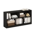 thumbnail image 5 of Furinno Daly 5-Cube Horizontal 2 Tier Bookcase, Bookshelf, Storage Organizer, 47 Width, Espresso, 5 of 6