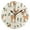 Black, variant on Cute Deer and Green Leaves Cartoon Round Wall Clock Silent Analog Battery Operated Black Pointer Home Decor 9.84" Diameter