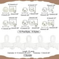 thumbnail image 2 of 20 yardas de presillas para botones de vestido de novia blanco, adorno de trenza pequeña, flecos de borla, adorno de encaje con 60 botones de perla, extensor de cremallera para coser vestidos, 2 of 9