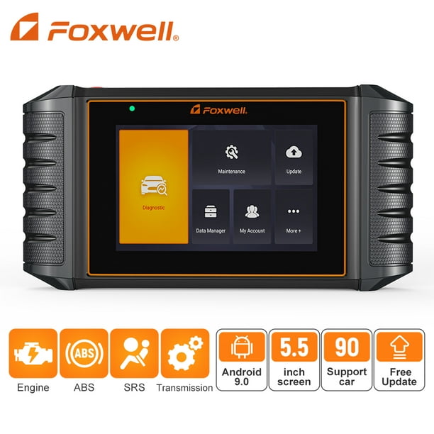 FOXWELL NT706 OBD2 Scanner Check Engine ABS SRS Transmission 4 Systems  Vehicle Code Reader Android 9.0 Touch Screen OBDII Scan Tool WiFi Update  Car