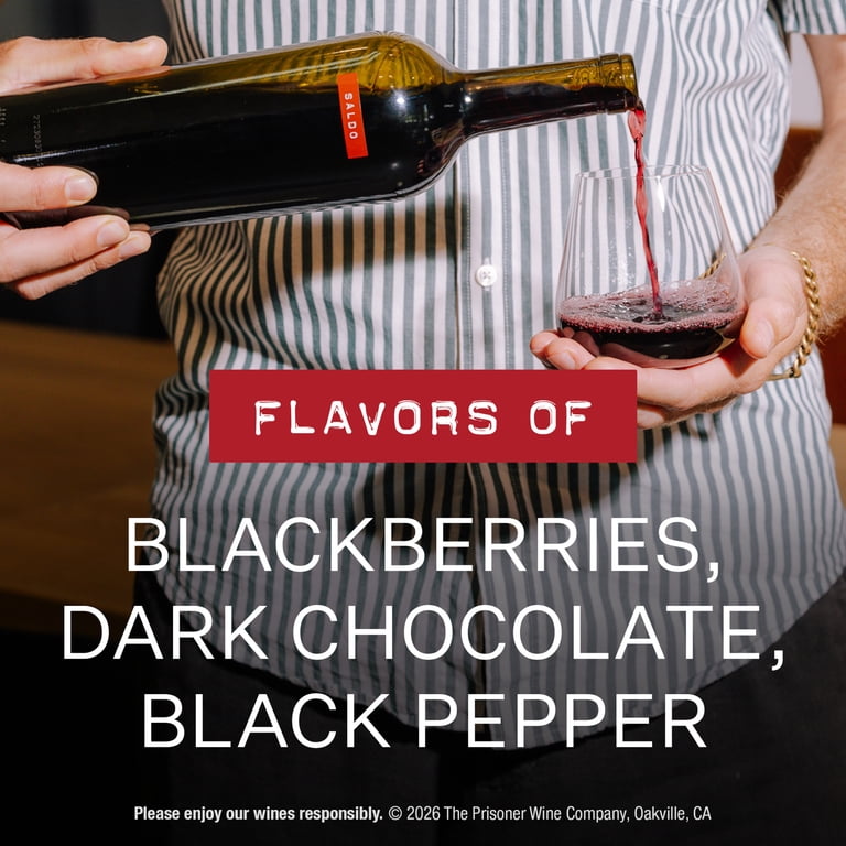 SALDO Zinfandel by The Prisoner Wine Company, Red Wine, 750ml