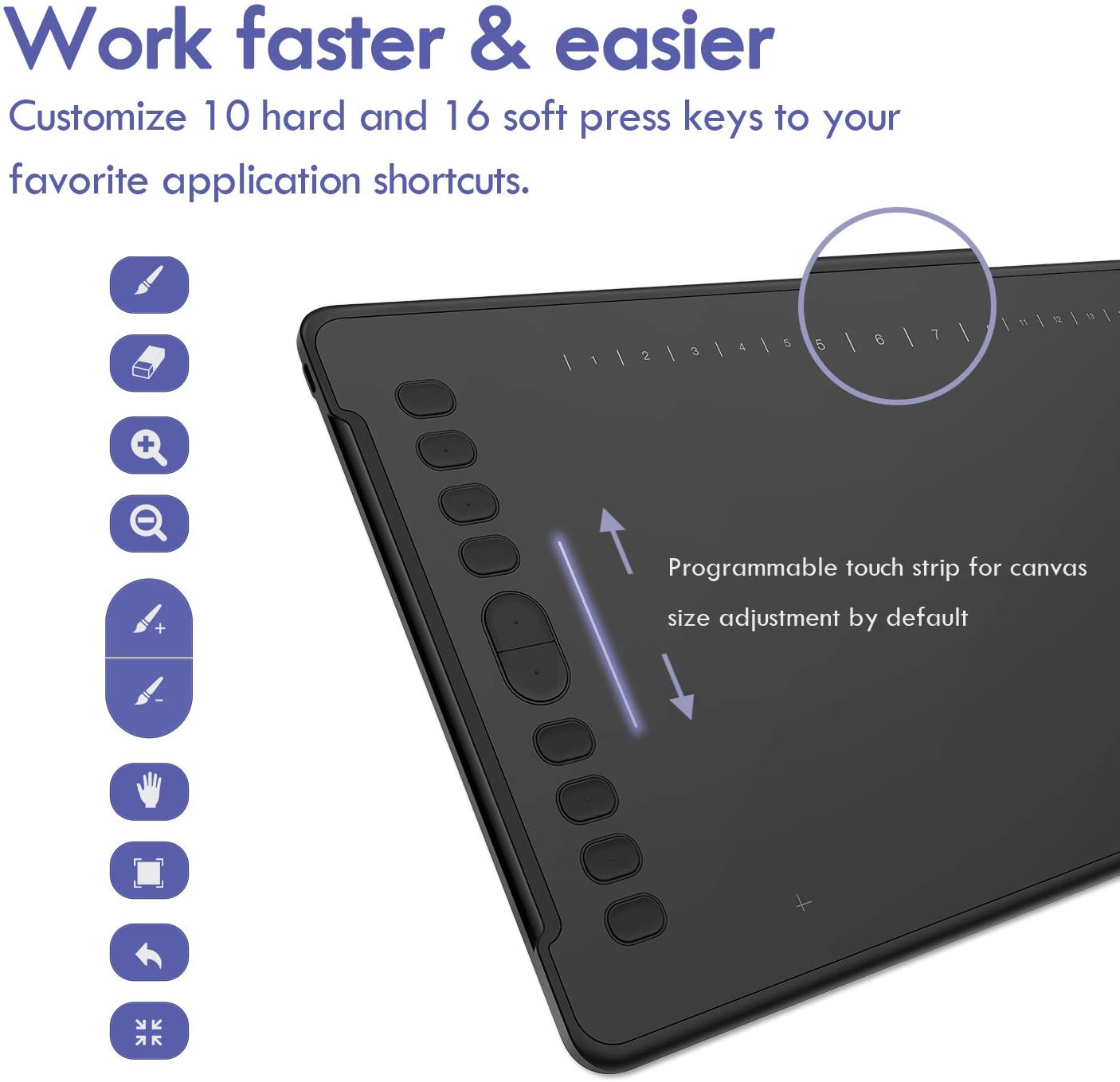 2019 HUION Inspiroy H1161 Android Supported Graphics Drawing Tablet