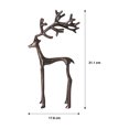 thumbnail image 4 of Fraiche Small Aluminum Reindeer Decoration, 4 of 8