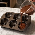 thumbnail image 6 of Yujia Halloween 3D Aluminum Skull Baking Pan Non-Stick Cake Mold for Party Treats, Realistic Metal Bakeware, 8.6x7.1 inch, 6 of 6