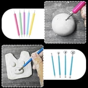 Air Dry Clay Glaze, 2 x 3.4 fl oz, 29 Piece Clay Tools Kit, Gloss & Matte Varnish, Tools for Sculpting, Molding & Carving Crafts