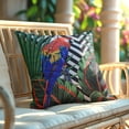 thumbnail image 4 of Throw Pillow Cover - Set of 2 Decorative Parrot Printed with Leaves Design Cushion Case for Home Decor Sofa Couch Chair Bed Patio Living Room Bedroom Car Office - 18x18 Inches, 4 of 9