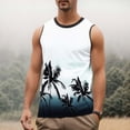 thumbnail image 2 of HCNTES Mens Sleeveless Tank Tops Workout Muscle Gym Ribbed Shirt Athletic Bodybuilding Moisture Wicking T Shirts(Light Blue,XL), 2 of 5