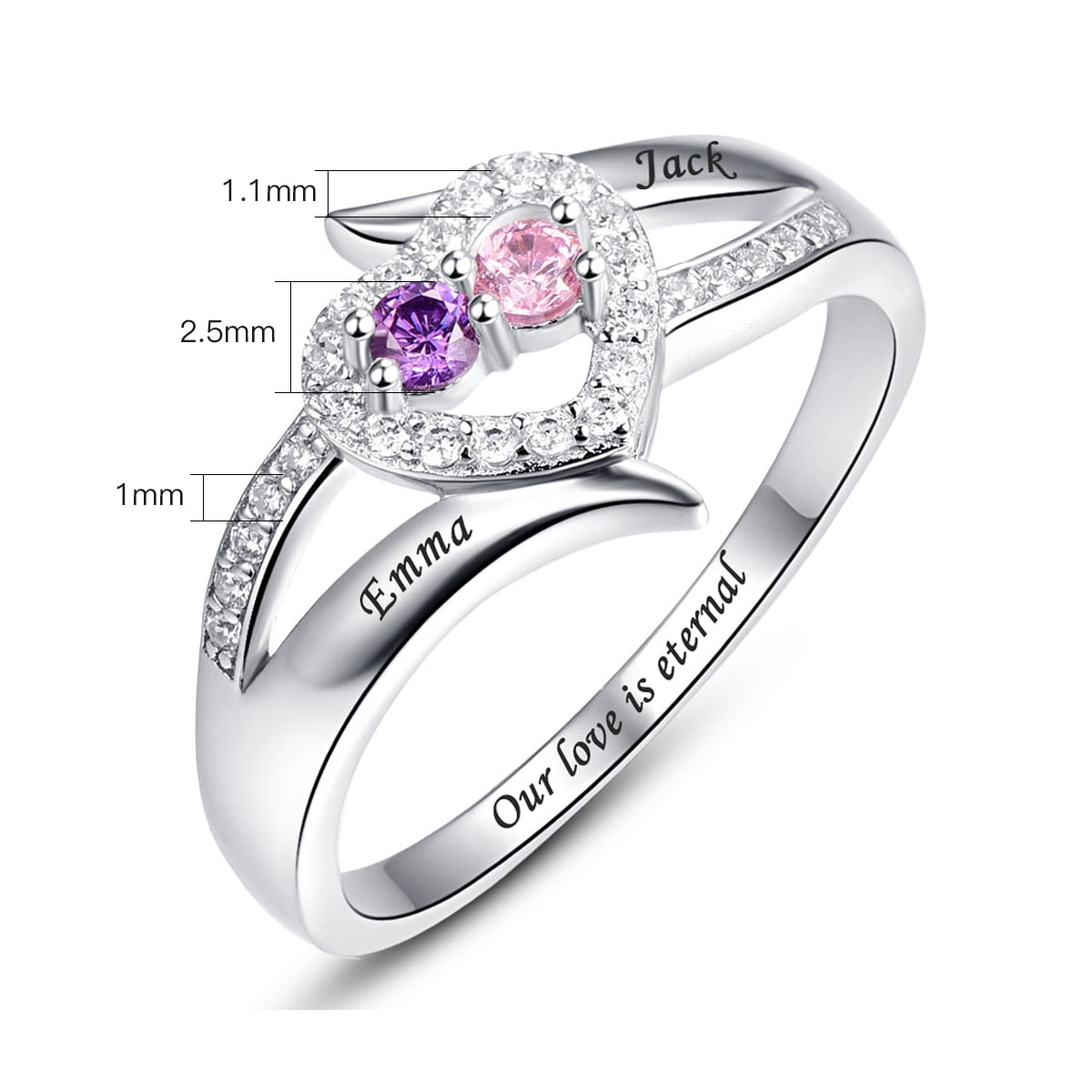 Mothers Ring with Birthstones in the UK - Crafted within 3 Days.