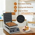thumbnail image 6 of Commercial Round Muffin Maker 25 Hole Flip Top Non-Stick Waffle Maker Stainless Steel 110V Temperature and Time Control Heart Belgian Waffle Maker Ideal for Restaurant, Snack Bar and Home Use, 6 of 7