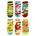 thumbnail image 3 of Dr. Seuss Socks Adult Book Character Designs 6 Pack Mix and Match No Show Ankle Socks, 3 of 8