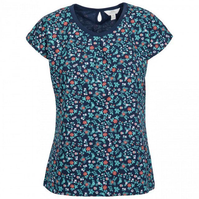 Trespass - Camiseta de manga corta Charlene de flores para chica mujer (Marino Flores)