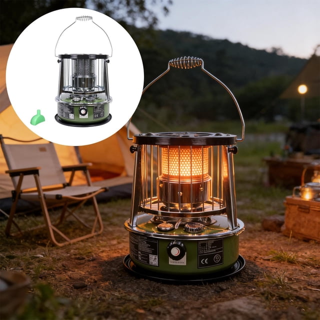 Calentador portátil de queroseno elevable con altura ajustable para acampar, hogar, no eléctrico, para fiestas familiares, cocina, camping y viajes. Estilo A