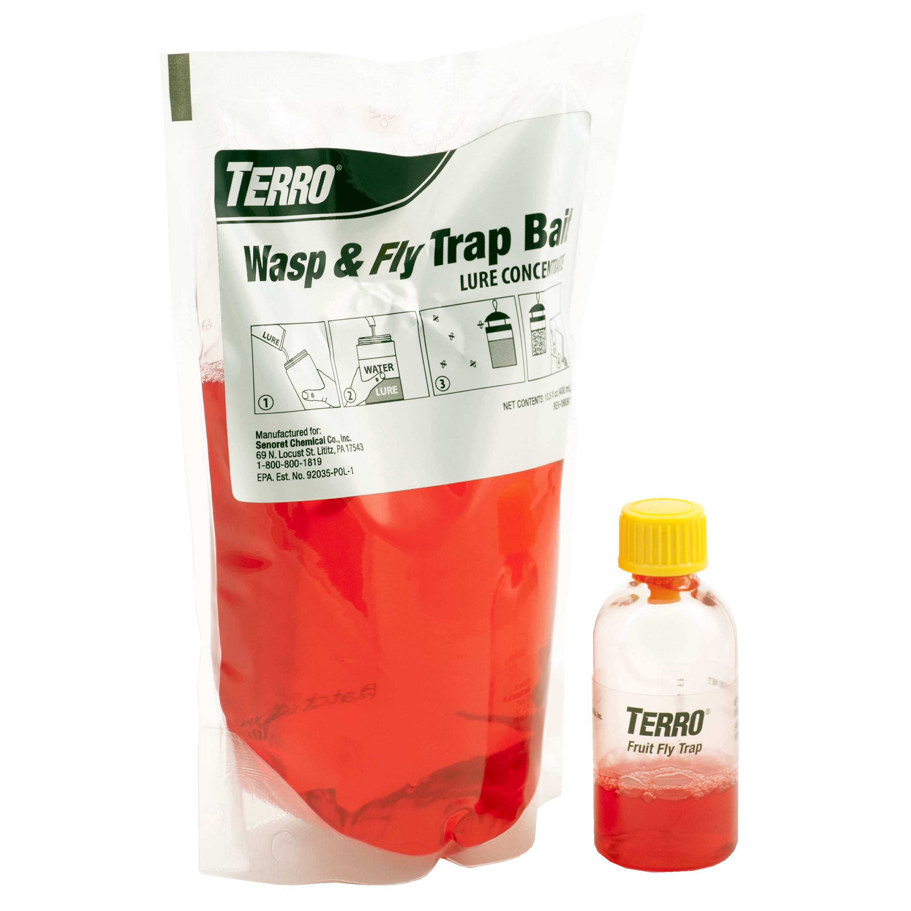 TERRO Wasp & Fly Trap Plus Fruit Fly - 2 Traps