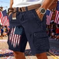 thumbnail image 2 of CONZONE Independence Day Mens Cargo Shorts Buttons 4Th Of July Shorts for Men Patriotic Usa Flag Graphic Lightweight Outdoor Shorts With Pockets, 2 of 4