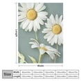 thumbnail image 4 of nygtbtfer Daisy Throw Flannel BlanketWhite Floral Blanket Throw Blanket for Couch Sofa Bed Soft Cozy Lightweight Fuzzy Plush Blanket Blankets Spring Summer Flower Decorations Blanket 50x60in, 4 of 6