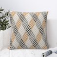 thumbnail image 4 of Wukai Geometric Premium Polyester Fleece Pillow Covers with Hidden Zipper Closure,Luxuriously Soft and Durable-26"x26", 4 of 7