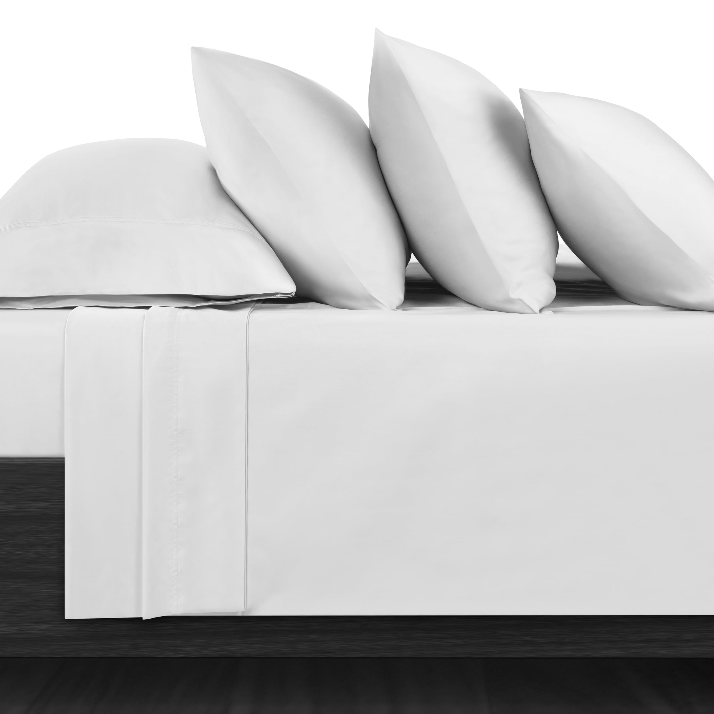 Serta 6-Piece 800 Thread Count White Cotton Rich Adult Bed Sheet Set, King - Deep Pocket