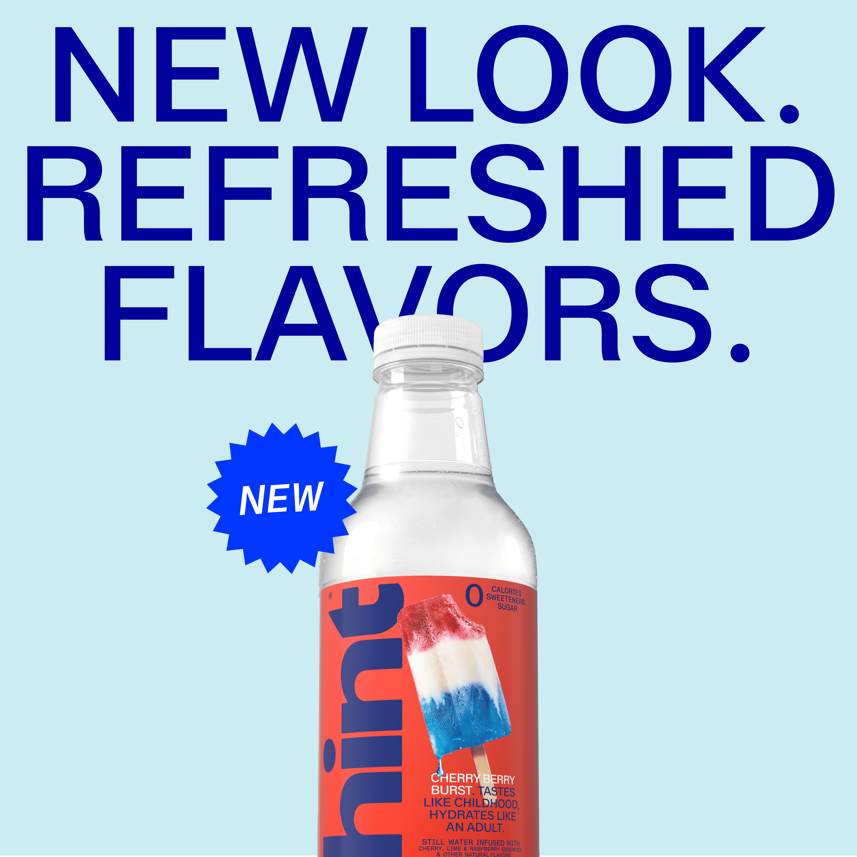 Hint Bottled Water, Cherry Berry Burst- Purified Flavored Water with Zero Calories, Sugar Free, Natural Flavors - 16 fl oz (Pack of 12)