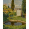 thumbnail image 3 of Henri Martin 20x24 Black Modern Framed Museum Art Print Titled - West Basin of Marquayrol Park with a View of Henri Martin's Workshop, 3 of 5