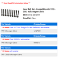 thumbnail image 2 of Head Bolt Set - Compatible with 1995 - 2002 Volkswagen Cabrio 1996 1997 1998 1999 2000 2001, 2 of 2