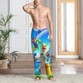 thumbnail image 6 of Lsque Mario Print Men's Pajama Pants, Lounge Pant - Comfortable Home Wear,Elastic Waistband, Stylish Design-Large, 6 of 9