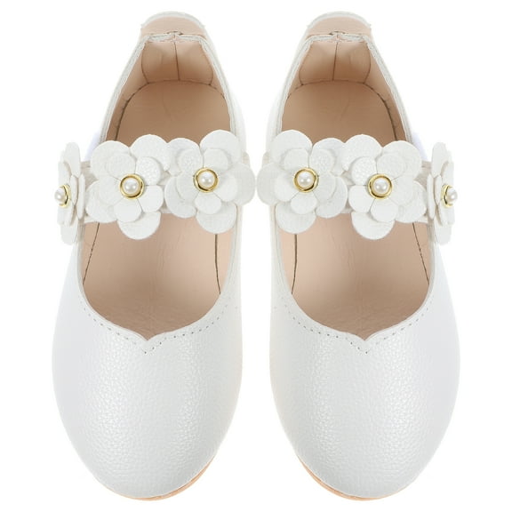 Masteelf Toddler Girls White Dress Sandals High Heel Sole Shoes Comfortable Children’s Party Footwear